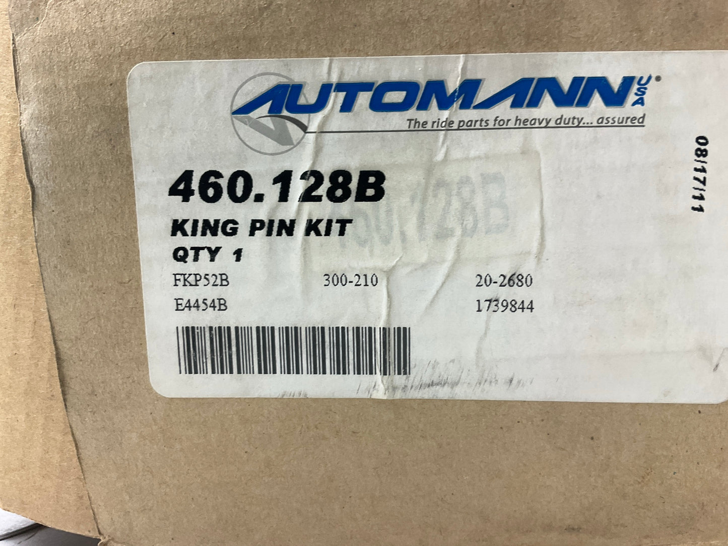 Automann 460.128B King Pin Set - Replaces KP2297, 205SQ12, E-4454B, 300-210