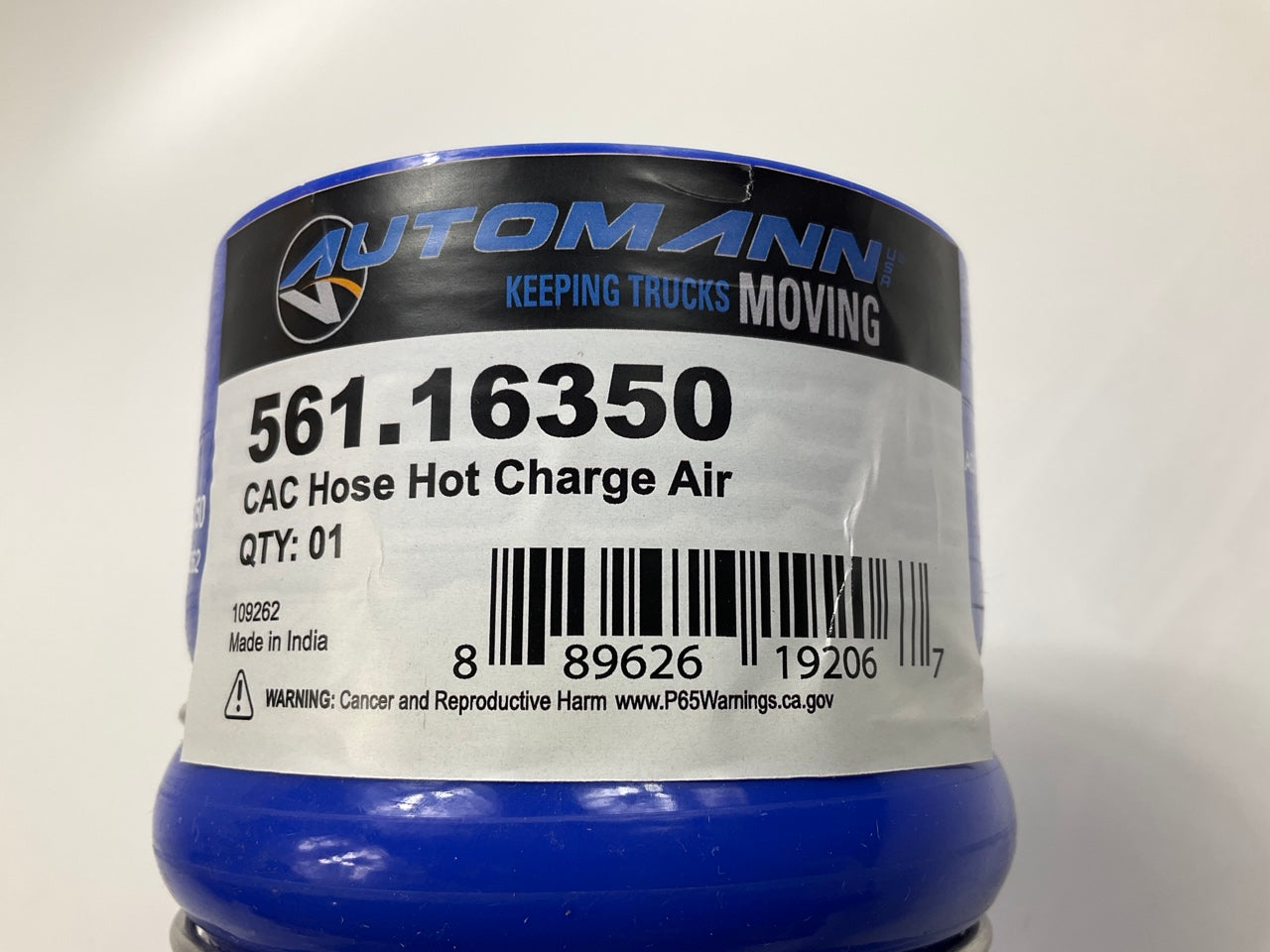 Automann 561.16350 3.5'' ID Charge Air Cooler Hose, Cold Side, 3543544C1