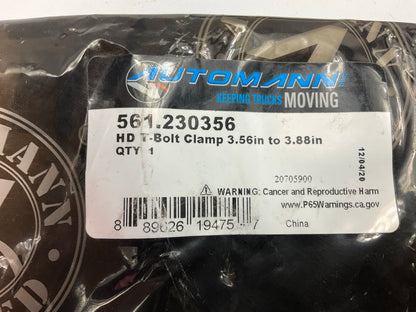 Automann 561.230356 T-Bolt Spring Load Hose Clamp, 3-9/16'' To 3-7/8'' Range