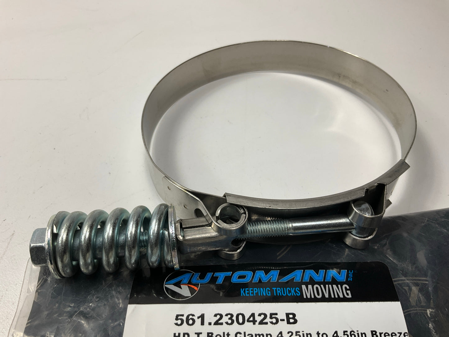Automann 561.230425.B HEAVY DUTY T-Bolt Hose Clamp 4.25''-4.56'' Range (4-1/2'')