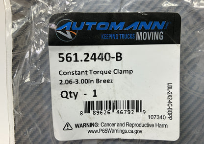 Automann 561.2440-B Constant Torque Hose Clamp, 2.06-3.00'' Range