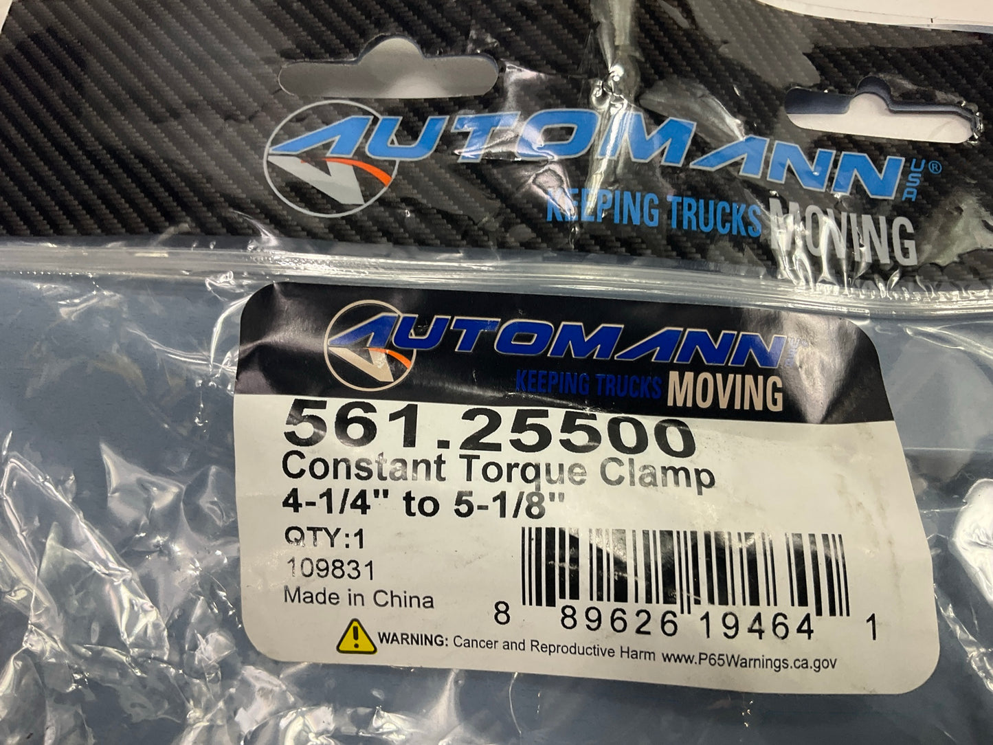 Automann 561.25500 Constant Torque Clamp 4.25'' To 5.12'' (4-1/4'' To 5-1/8'' Range)
