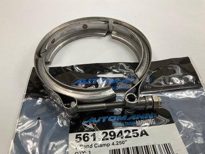 Automann 561.29425A Stainless Steel Exhaust V-Band Clamp, 4.25'' Diameter