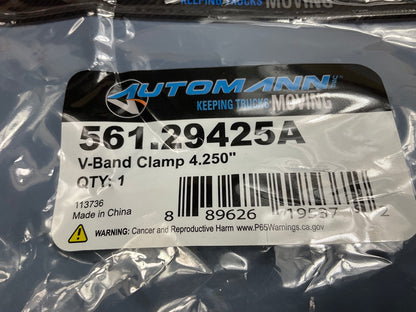 Automann 561.29425A Stainless Steel Exhaust V-Band Clamp, 4.25'' Diameter