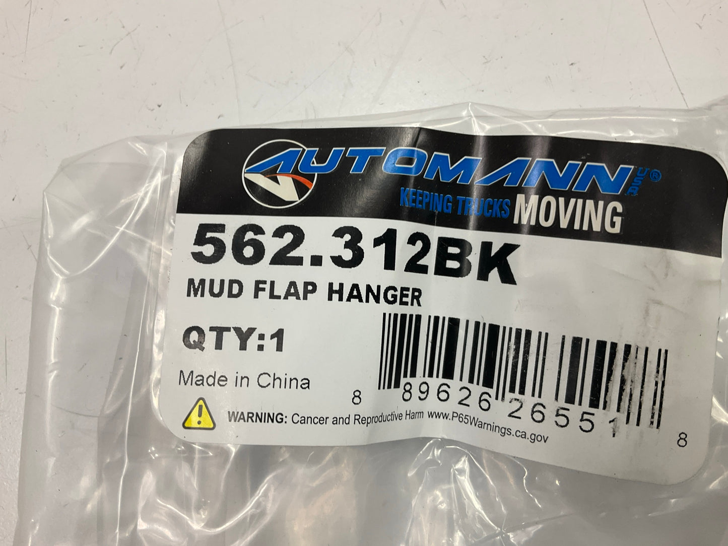 Automann 562-312BK Splash Guard Mud Flaps Hanger, 30-1/4'', 0.63'' Square Bar