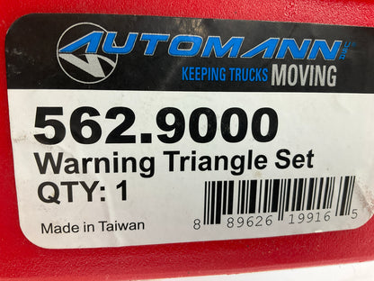 Automann 562.9000 Safety Emergency Triangle Three Piece Set - BROKEN CASE