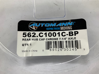 (2) Automann 562-C1001C-BP Chrome Rear Hub Cap, 7-1/4'' Axle