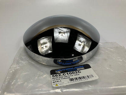 Automann 562-C1002C 8-1/2'' Axle Rear Hub Cap Dome Style Chrome, 5/8'' Stud