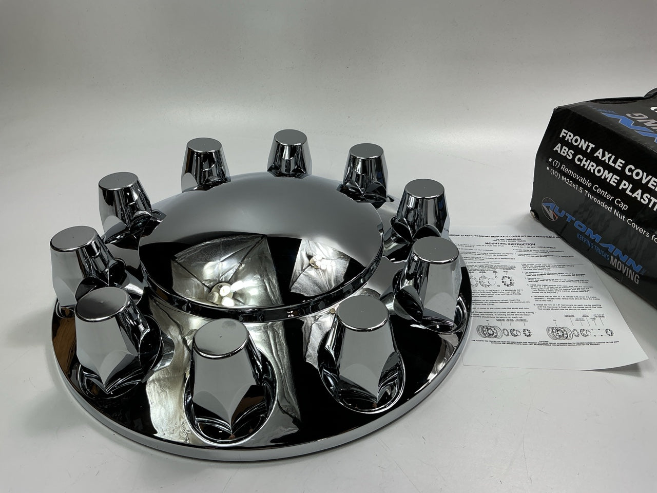 Automann 562.E1003C 10 Lug Front Axle Cover Cap EC15100 10257 10260 MW971