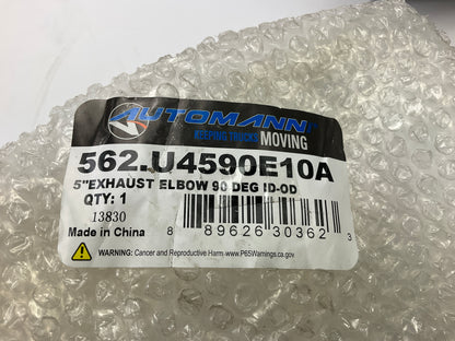 Automann 562.U4590E10A Exhaust Pipe 90 Degree Elbow, 5'' ID X 5'' OD