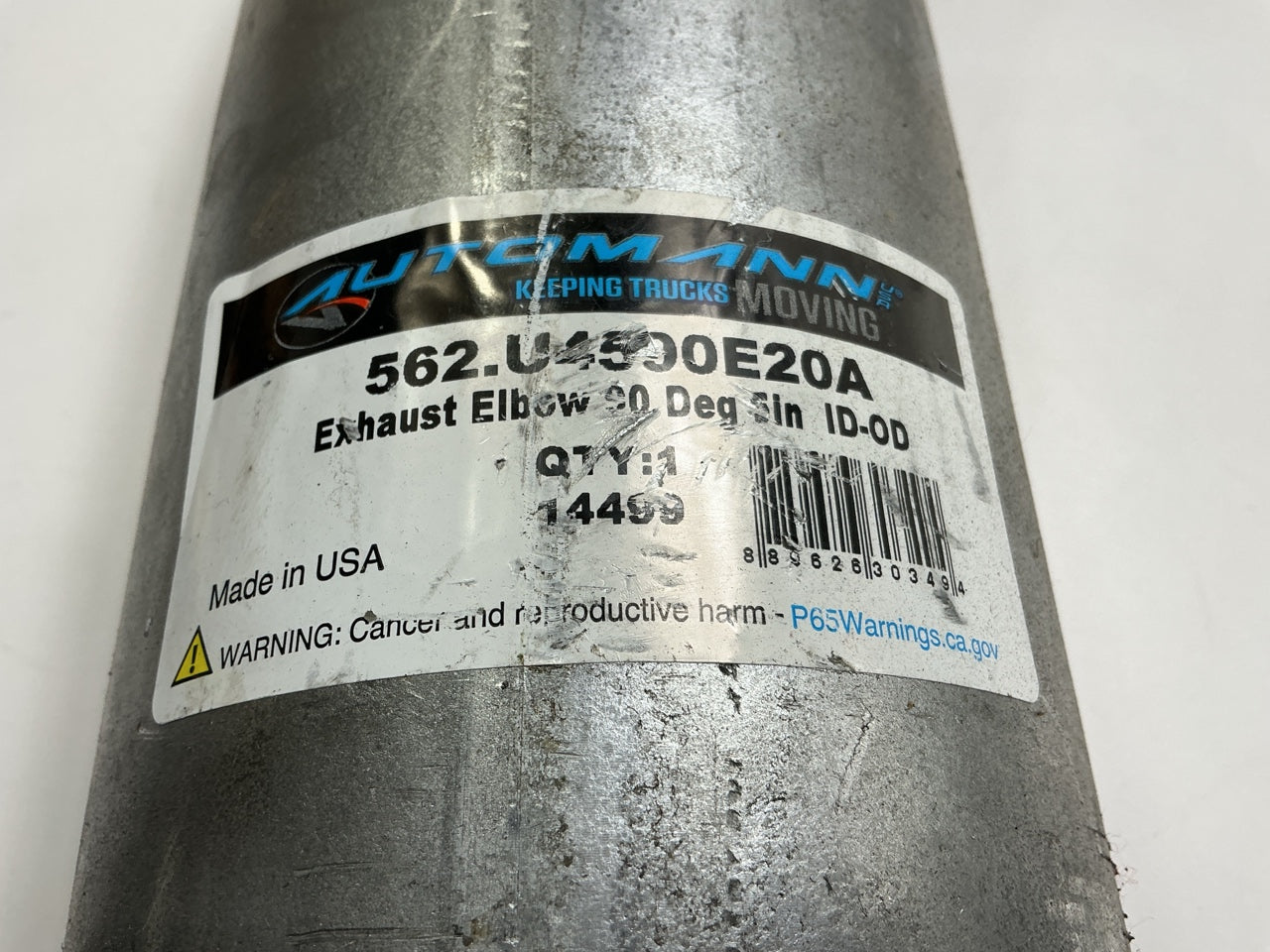 Automann 562-U4590E20A Heavy Duty Aluminized Steel Exhaust Elbow 90° Bend 5'' Dia