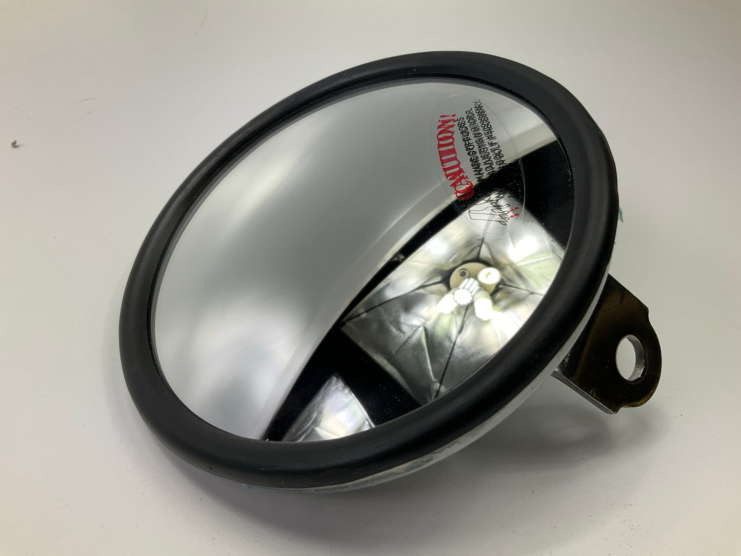 (2) Automann 563.9001 5'' Round Convex Mirror , Stainless Steel, Center Mount