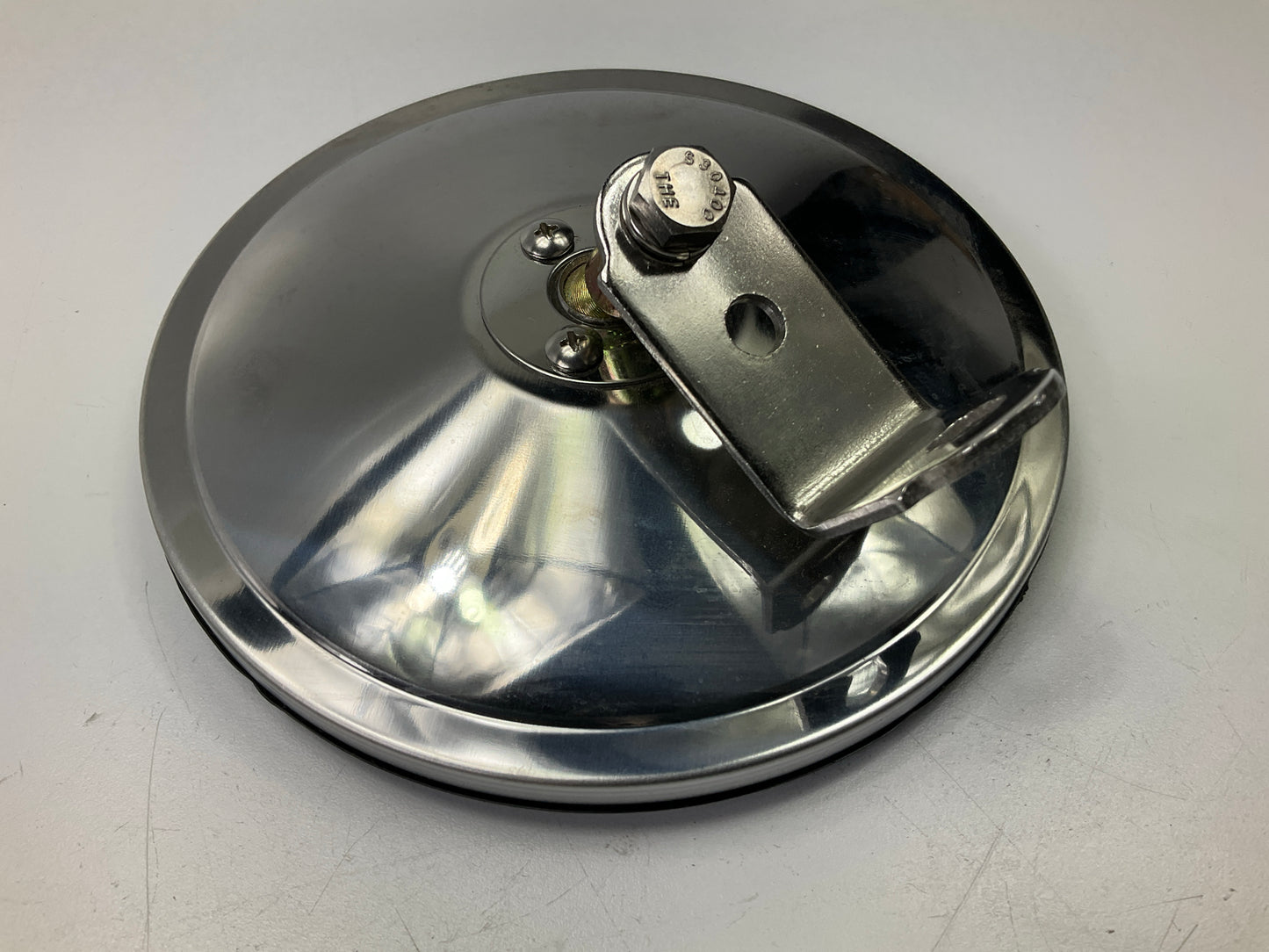 Automann 563.9002 6'' Round Convex Mirror, Stainless Steel, Center Mount