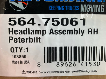 Automann 564.75061 Right Headlight Headlamp For Peterbilt 357 378 379 365 367