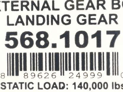 RIGHT SIDE ONLY 568.1017 Trailer Landing Gear 17'' Travel, Low-Profile Sand Foot