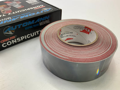 Automann 571-CT0301 Conspicuity Tape, 2'' Wide X 150' Foot Roll, 11'' Red 7'' White