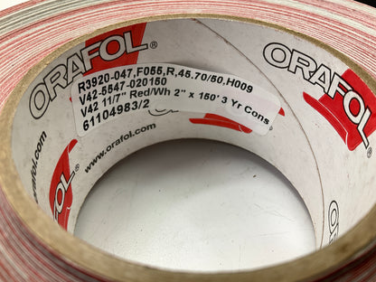Automann 571-CT0301 Conspicuity Tape, 2'' Wide X 150' Foot Roll, 11'' Red 7'' White