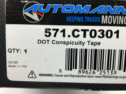 Automann 571-CT0301 Conspicuity Tape, 2'' Wide X 150' Foot Roll, 11'' Red 7'' White