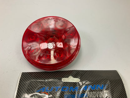 Automann 571.LD40R10 Red 4'' Round LED Stop Turn Tail Lamp, 10 Diodes