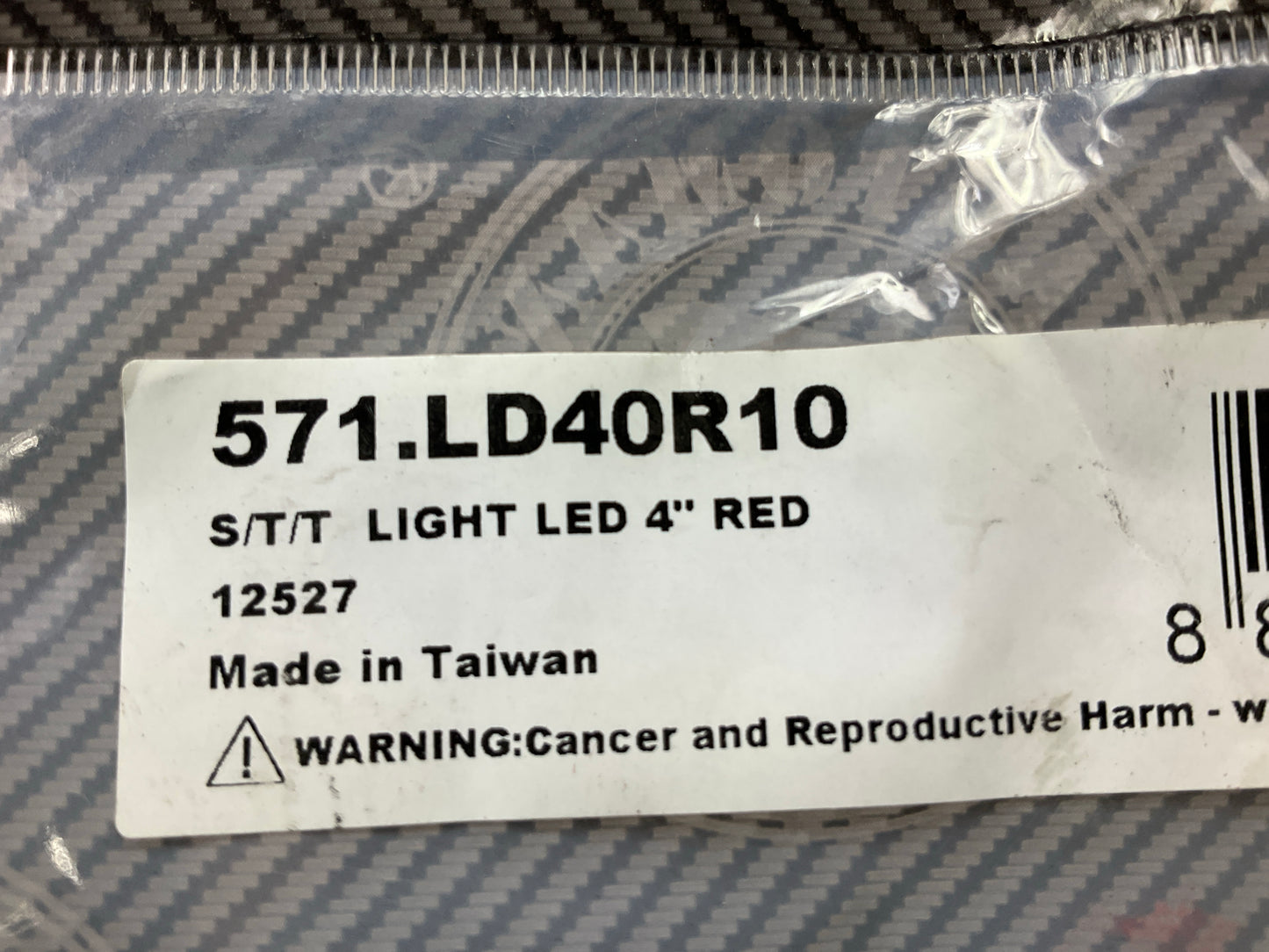Automann 571.LD40R10 Red 4'' Round LED Stop Turn Tail Lamp, 10 Diodes