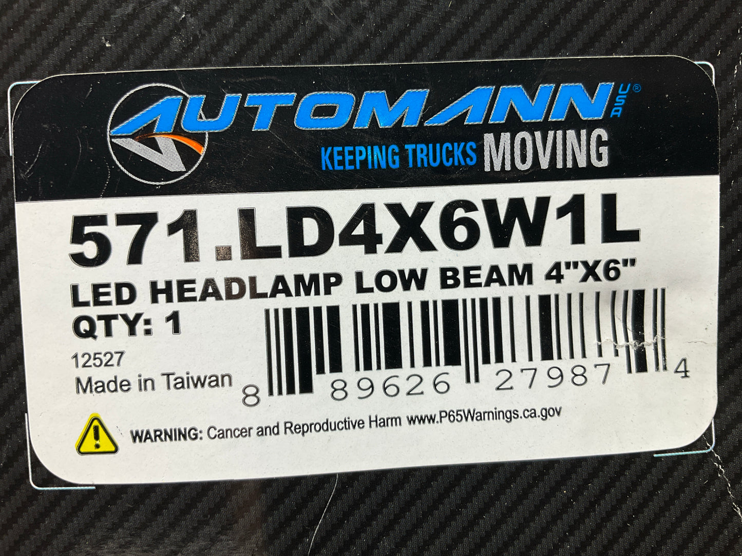 Automann 571.LD4X6W1L  4'' X 6'' Low Beam LED Headlight Headlamp 9-32V For H4656