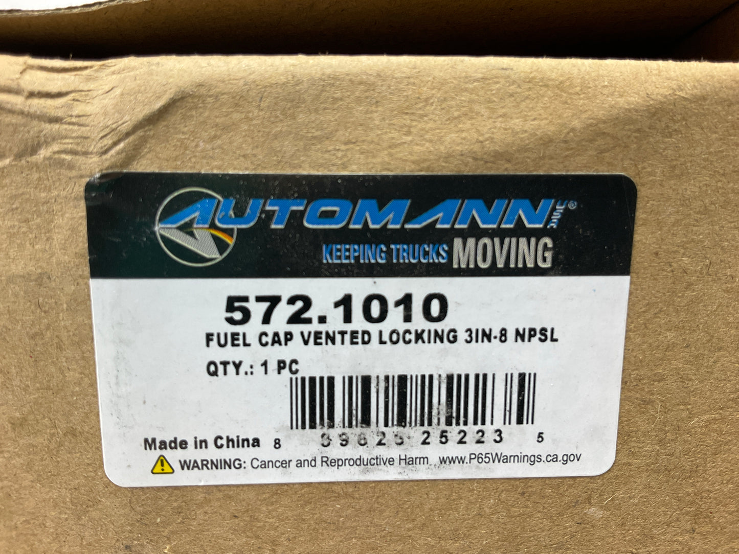 Automann 572.1010 3'' Locking Vented Fuel Tank Cap W/ Keys Replaces # 2494B