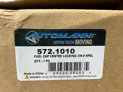 Automann 572.1010 3'' Locking Vented Fuel Tank Cap W/ Keys Replaces # 2494B