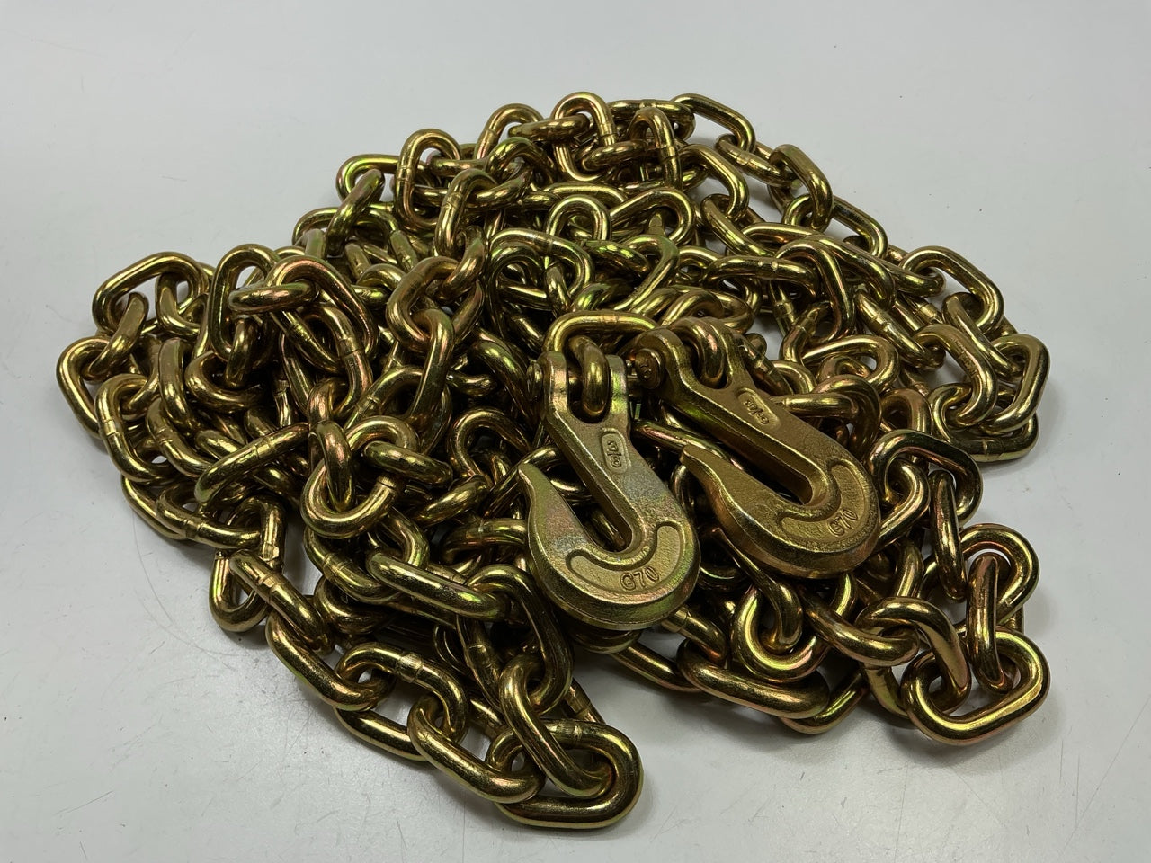 Automann 573.KG703820 Transport Chain, Grade 70, 3/8'' X 20' Feet W/ Clevis Hooks