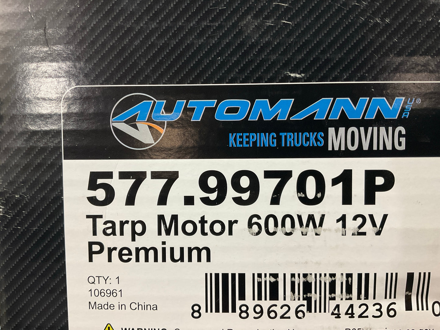 Automann 577.99701P 600W 12V Premium Tarp Motor