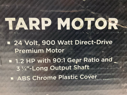 Automann 577.99704P Premium Tarp Motor 900W 24V 1.2 HP 90:1 Gear, With Cover