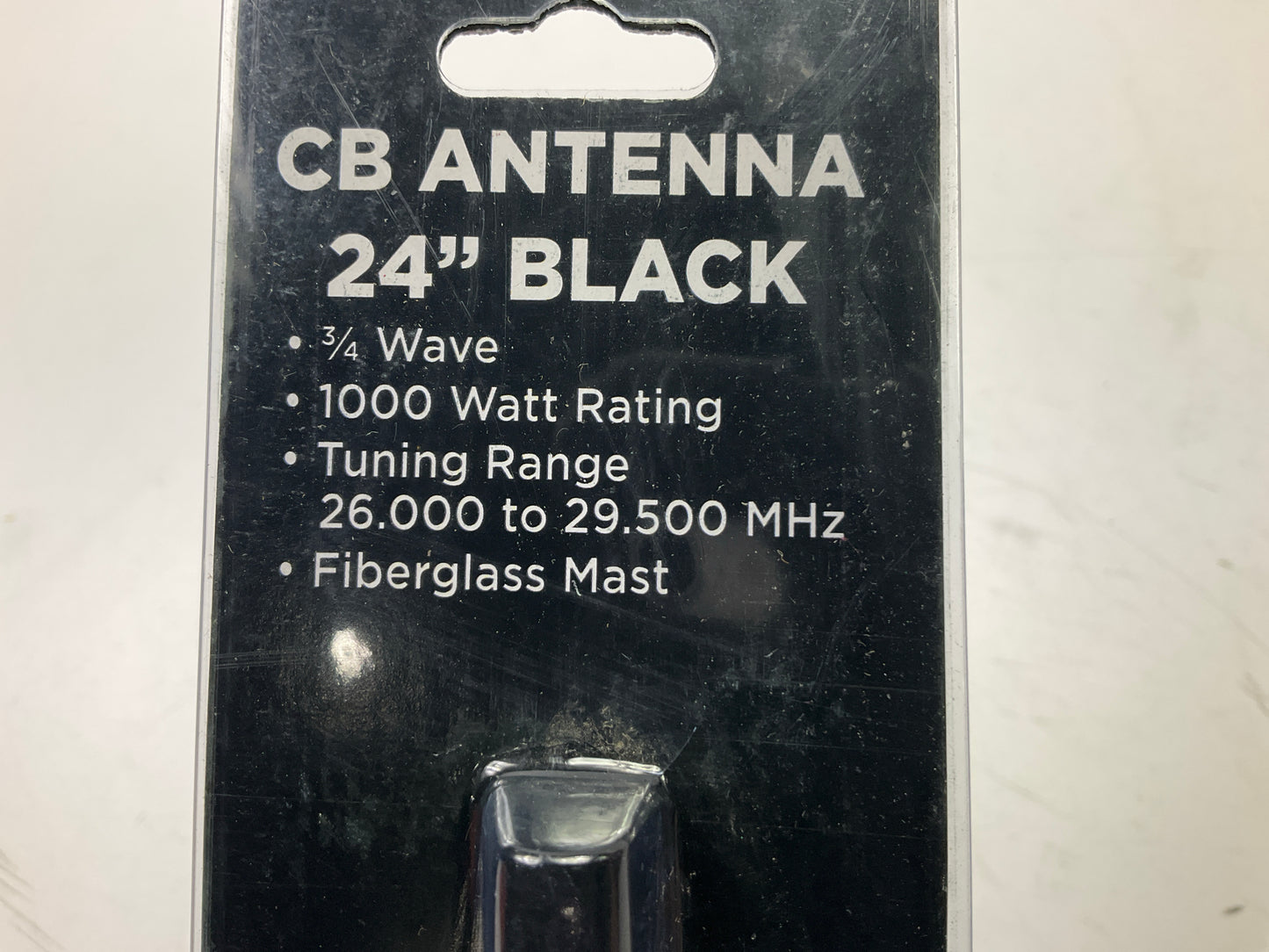 Automann 577.CB1002 24'' Black CB Antenna, 3/4 Wave, 1000 Watt, 26 To 29.5 MHz