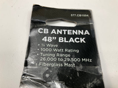 Automann 577.CB1004 48''  Black CB Antenna, 3/4 Wave, 1000 Watt, 26 To 29.5 MHz