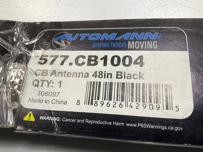 Automann 577.CB1004 48''  Black CB Antenna, 3/4 Wave, 1000 Watt, 26 To 29.5 MHz