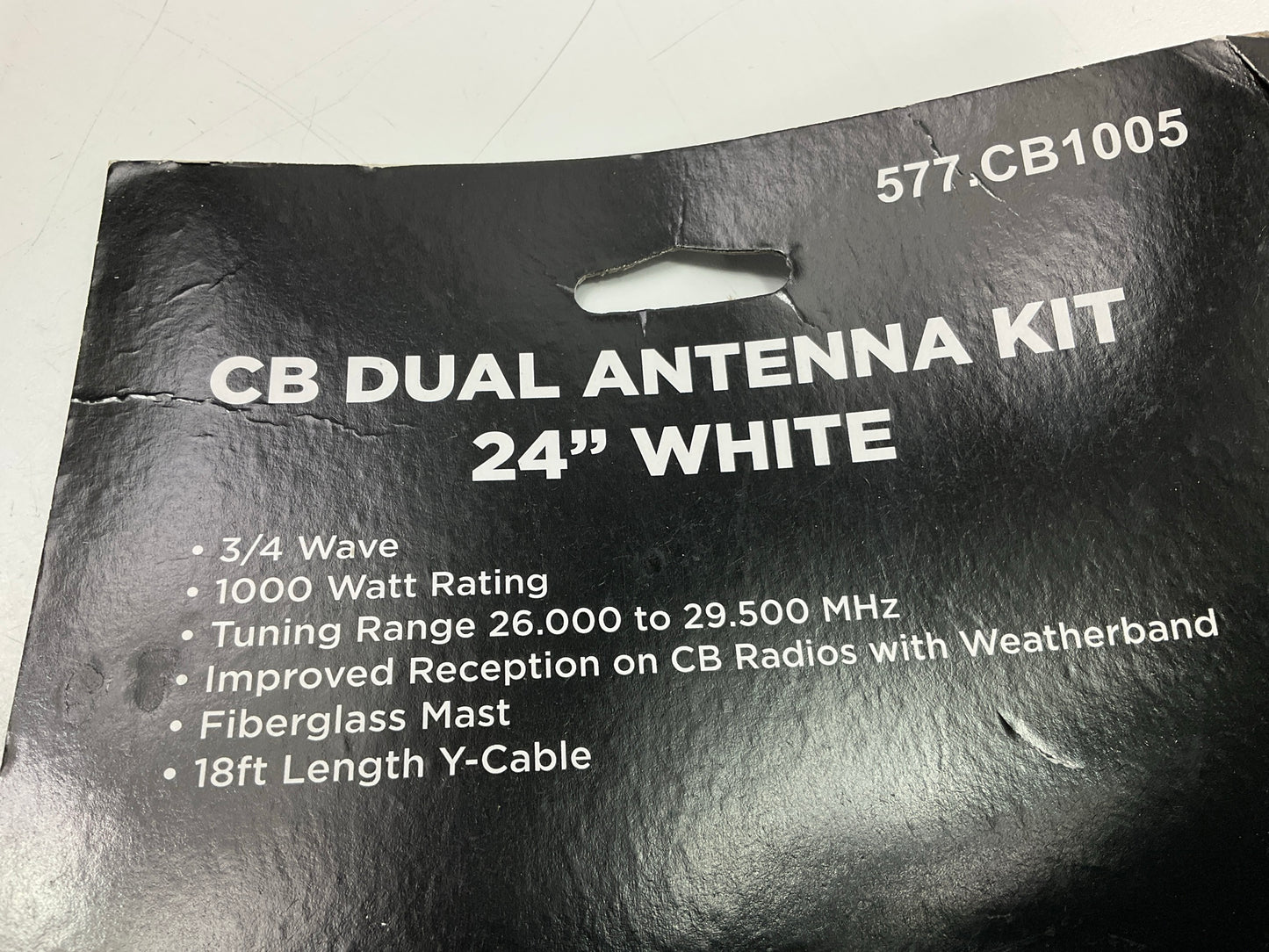Automann 577.CB1005 - CB Dual Antenna Kit 24'' White,