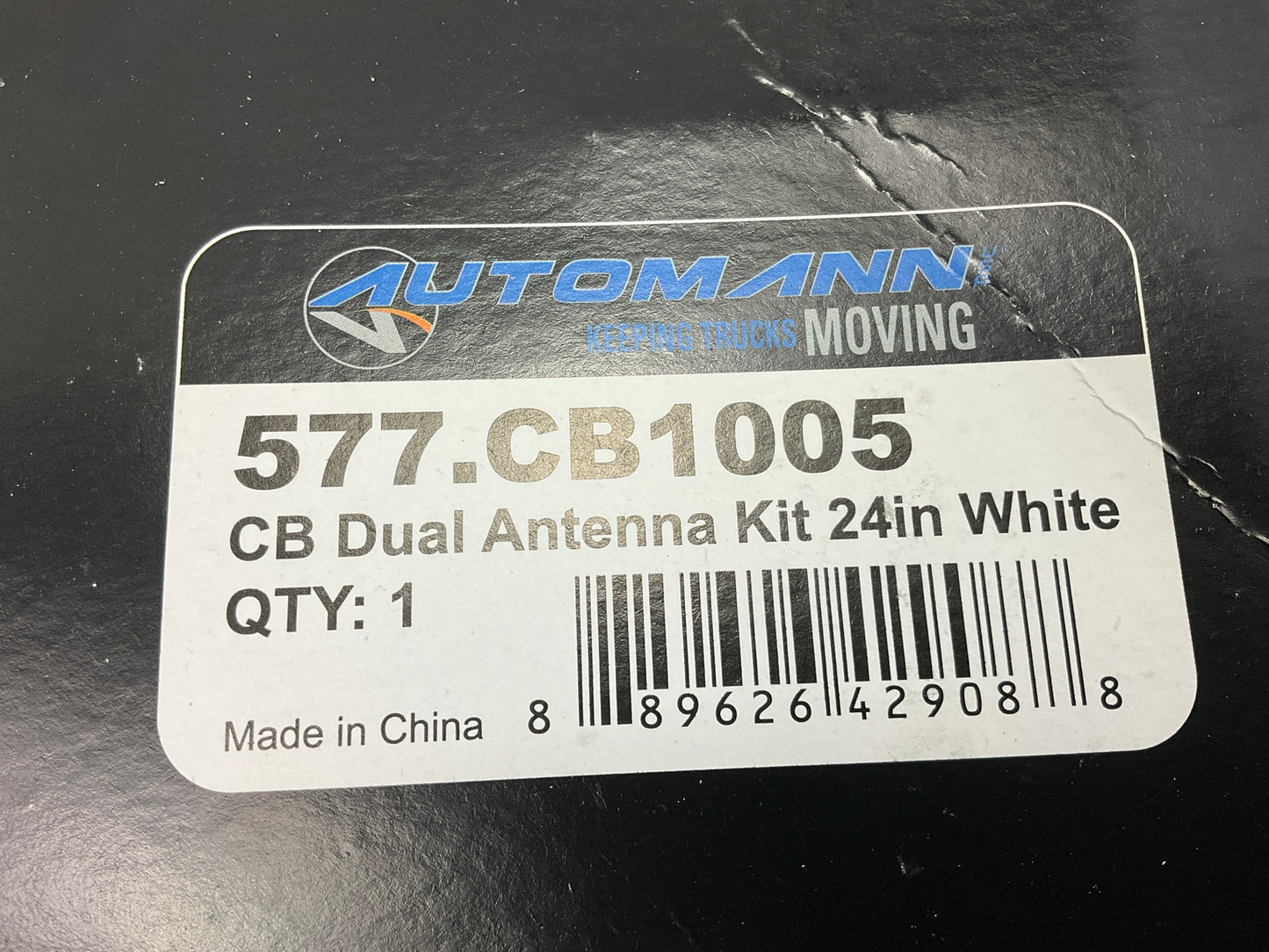 Automann 577.CB1005 - CB Dual Antenna Kit 24'' White,