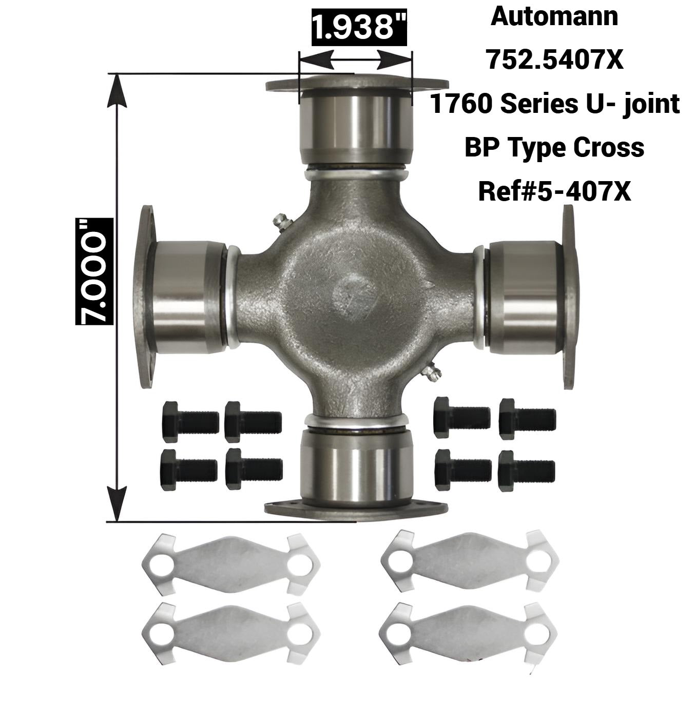 Automann 752-5407X 1760 U-joint - DT407; 21045407; CP176N3; CP176NS; R407X