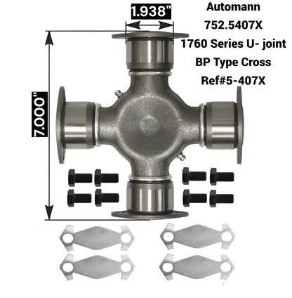 Automann 752-5407X 1760 U-joint - DT407; 21045407; CP176N3; CP176NS; R407X