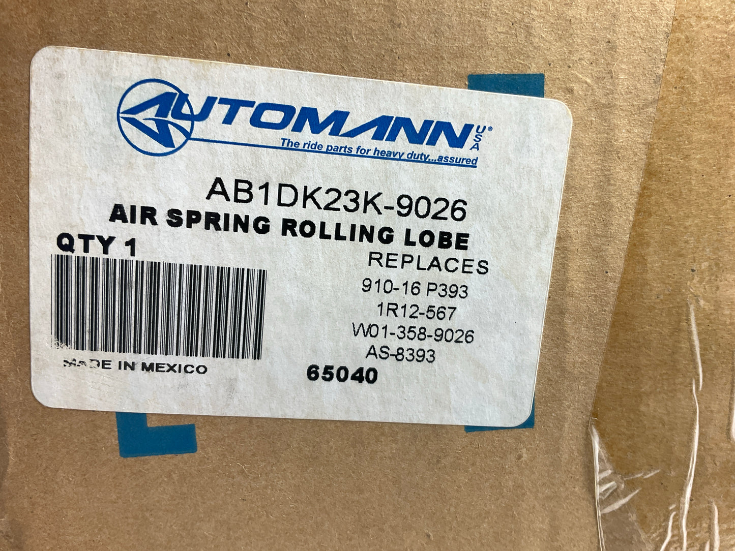 Automann AB1DK23K-9026 Air Spring Bag - 1R12-567, W01-358-9026