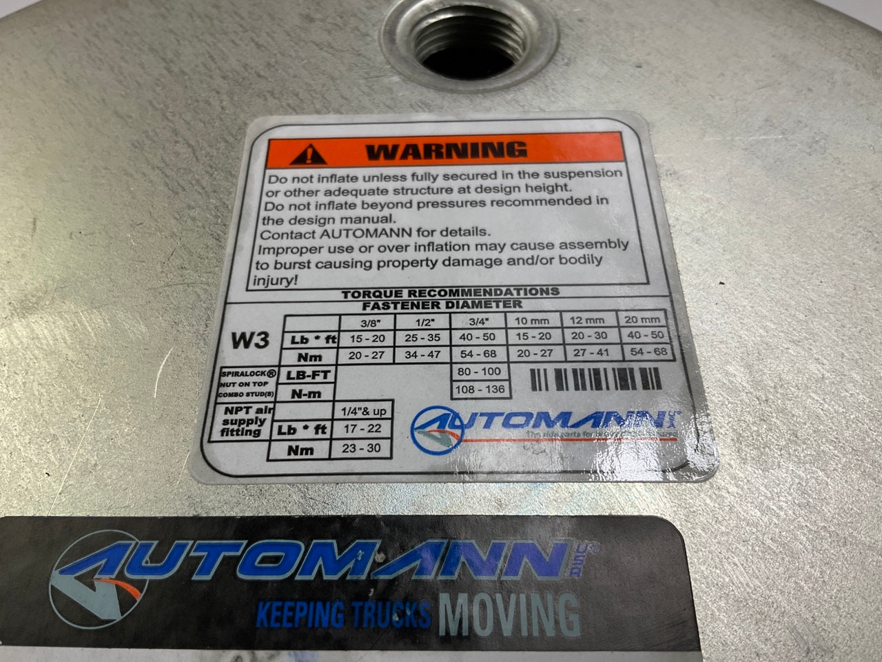 Automann AB1DK23L-8864 Rolling Lobe Air Spring Bag Replaces Firestone W013588864
