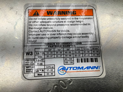 Automann AB1DK23L-9192 Air Spring Bag Replaces W01-358-9192, 1R12-167, 1R12-185