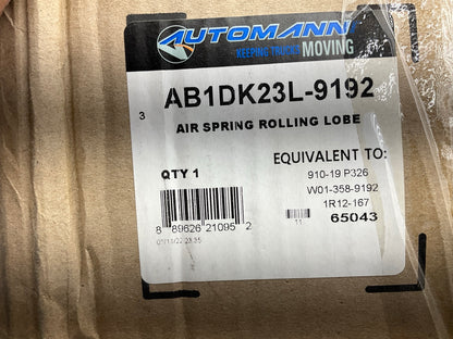 Automann AB1DK23L-9192 Air Spring Bag Replaces W01-358-9192, 1R12-167, 1R12-185