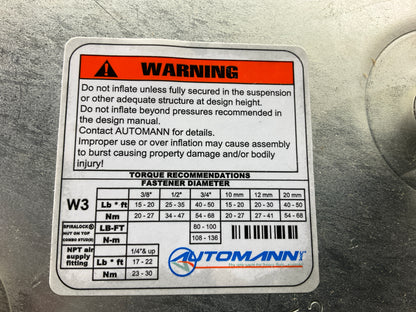 Automann AB1DK25E-8708 Air Spring Bag 1R13-177, W01-358-8708