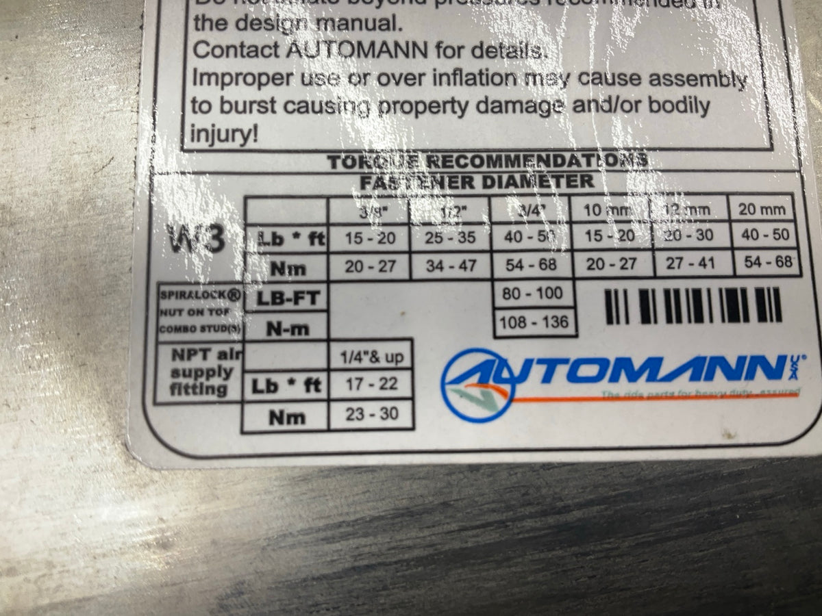 Automann AB1DK28A-8053 Air Spring Bag Replaces 1R14-147, W01-358-8053, 90557098