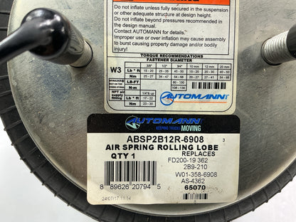 Automann ABSP2B12R-6908 Air Spring Bag - Replaces 2B9-210, W01-358-6908