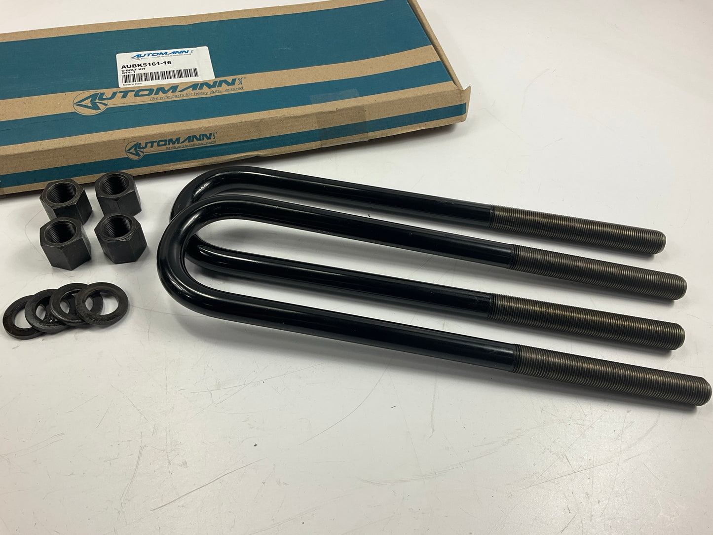 Automann AUBK5161-16 U-Bolt Kit, Round, 7/8'' X 3'' X 16''