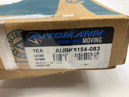 Automann AUBK8154-083 U-Bolt Kit; Round, 3/4'' X 4'' X 8''