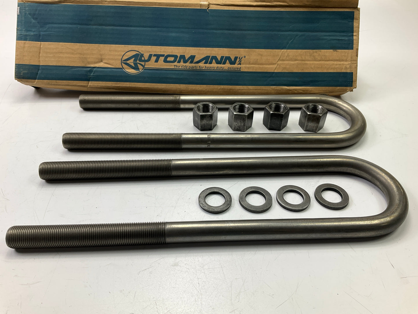 Automann AUBK8161-154 U-Bolt Kit, Round, 7/8'' X 3'' X 15-1/2''