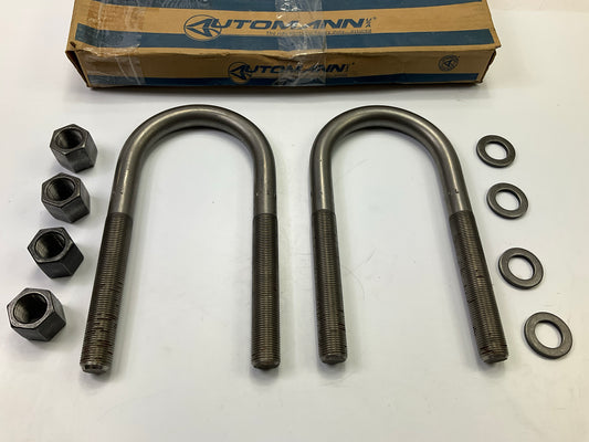 Automann AUBK8164-092 Freightliner FLA U-Bolt Kit, Round, 7/8 In. X 4'' X 9-1/4''