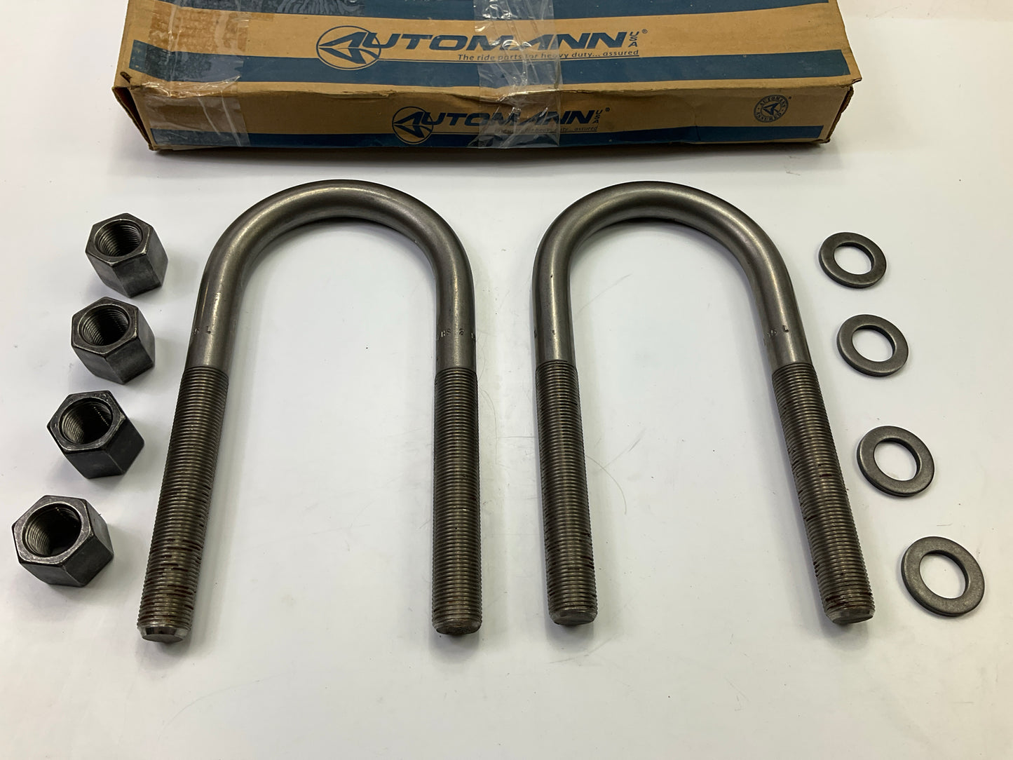 Automann AUBK8164-092 FLA U-Bolt Kit, Round, 7/8 In. X 4'' X 9-1/4''