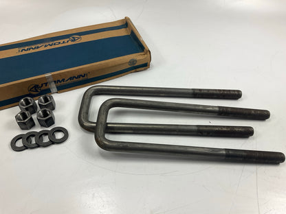 Automann AUBK8251-123 U-Bolt Kit, Square, 3/4'' X 3'' X 12-3//8''